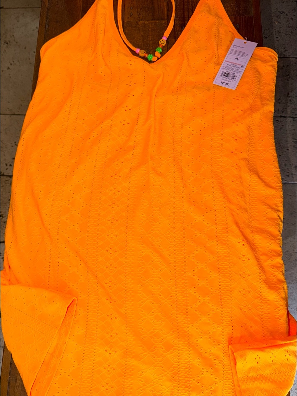 Target Women's Orange Eyelet Swim Coverup